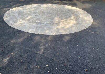 Brett Block Paving Circle With Edging & 6mm Dense Tarmac Overlay