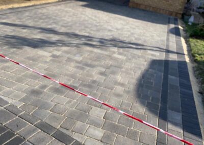New block paved driveway in Chatham in Kent